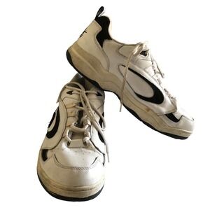 LA Gear Madrid Mens Sneakers Shoes Size 13 Navy White Leather Low Top